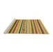 Sideview of Machine Washable Abstract Saffron Yellow Rug, wshabs2240