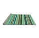 Sideview of Machine Washable Abstract Light Blue Modern Rug, wshabs2240lblu