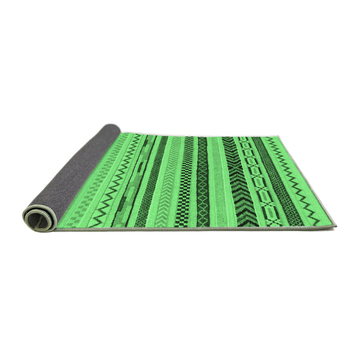 Sideview of Abstract Emerald Green Modern Rug, abs2240emgrn