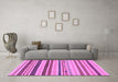 Machine Washable Abstract Purple Modern Area Rugs in a Living Room, wshabs2240pur