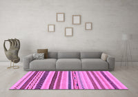 Machine Washable Abstract Purple Modern Rug, wshabs2240pur