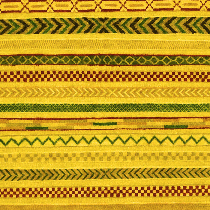 Machine Washable Abstract Yellow Modern Rug, wshabs2240yw