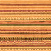 Square Abstract Orange Modern Rug, abs2240org