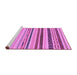 Sideview of Machine Washable Abstract Purple Modern Area Rugs, wshabs2240pur