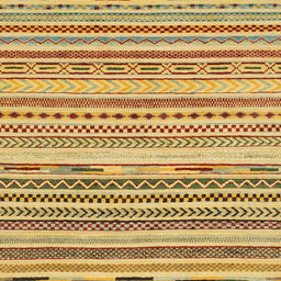 Square Abstract Red Modern Rug, abs2241