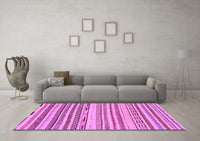 Machine Washable Abstract Purple Modern Rug, wshabs2241pur