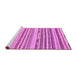 Sideview of Machine Washable Abstract Purple Modern Area Rugs, wshabs2241pur