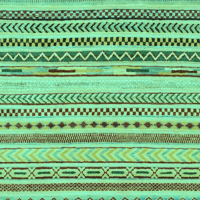 Machine Washable Abstract Turquoise Modern Area Rugs, wshabs2241turq
