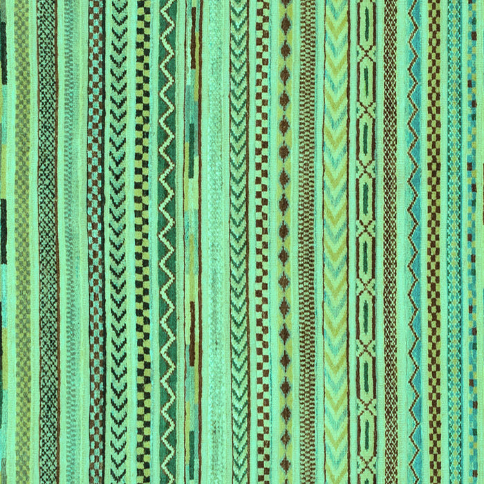 Square Machine Washable Abstract Turquoise Modern Area Rugs, wshabs2241turq