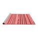 Modern Red Washable Rugs