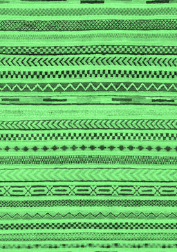 Abstract Emerald Green Modern Rug, abs2241emgrn