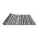 Sideview of Abstract Gray Modern Rug, abs2241gry