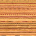 Square Machine Washable Abstract Orange Modern Area Rugs, wshabs2241org