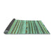 Sideview of Abstract Light Blue Modern Rug, abs2241lblu