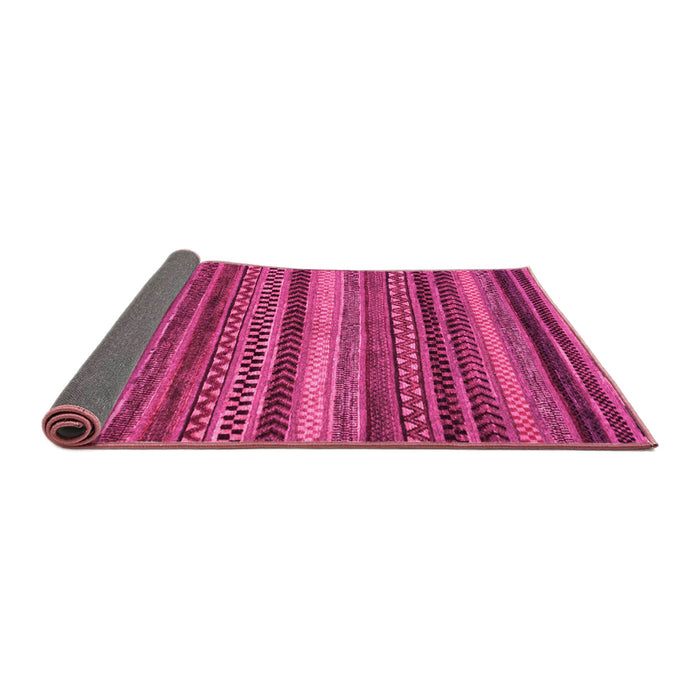 Sideview of Abstract Pink Modern Rug, abs2242pnk