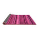 Sideview of Abstract Pink Modern Rug, abs2242pnk