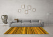 Machine Washable Abstract Yellow Modern Rug in a Living Room, wshabs2242yw