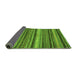 Sideview of Abstract Green Modern Rug, abs2242grn