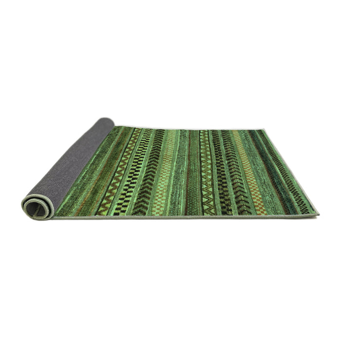 Sideview of Abstract Turquoise Modern Rug, abs2242turq