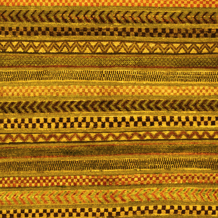 Machine Washable Abstract Yellow Modern Rug, wshabs2242yw