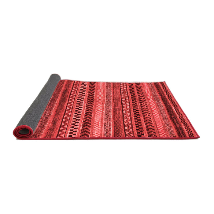 Abstract Red Modern Area Rugs