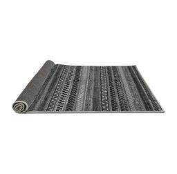 Sideview of Abstract Gray Modern Rug, abs2242gry