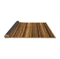 Sideview of Abstract Brown Modern Rug, abs2242brn