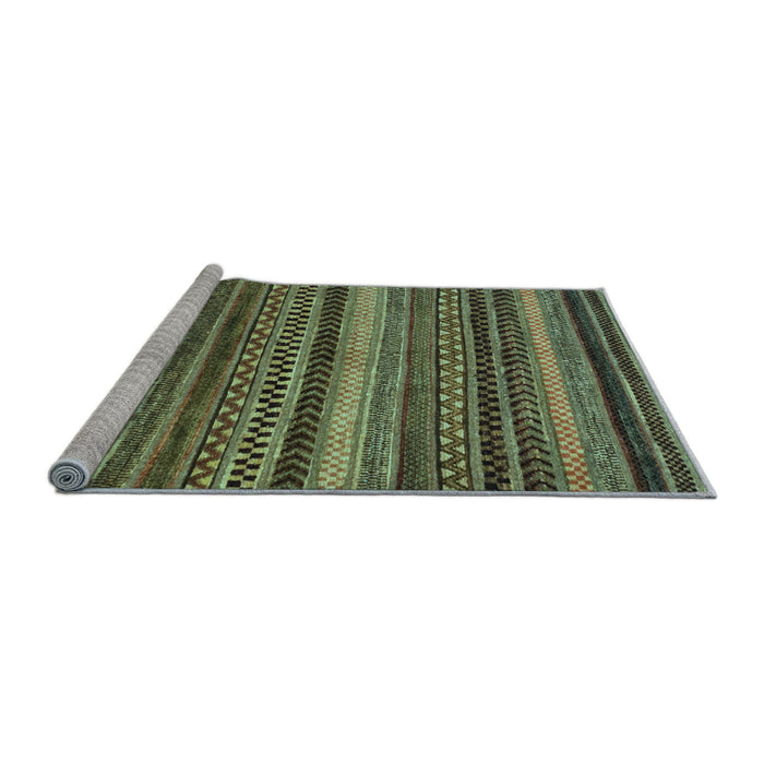 Sideview of Machine Washable Abstract Light Blue Modern Rug, wshabs2242lblu