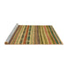 Sideview of Machine Washable Abstract Yellow Rug, wshabs2243