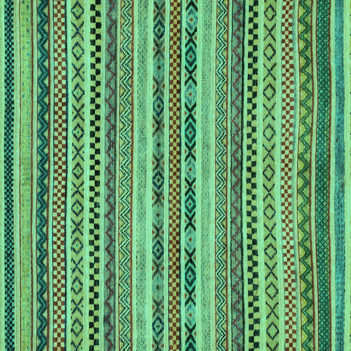 Square Abstract Turquoise Modern Rug, abs2243turq