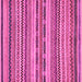 Square Abstract Pink Modern Rug, abs2243pnk