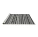 Sideview of Machine Washable Abstract Gray Modern Rug, wshabs2243gry