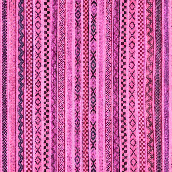 Square Machine Washable Abstract Pink Modern Rug, wshabs2243pnk