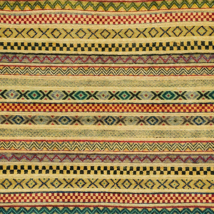 Machine Washable Abstract Yellow Rug, wshabs2243