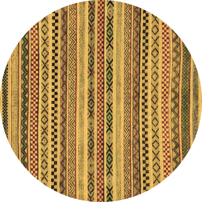 Round Machine Washable Abstract Brown Modern Rug, wshabs2243brn