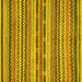 Square Abstract Yellow Modern Rug, abs2243yw