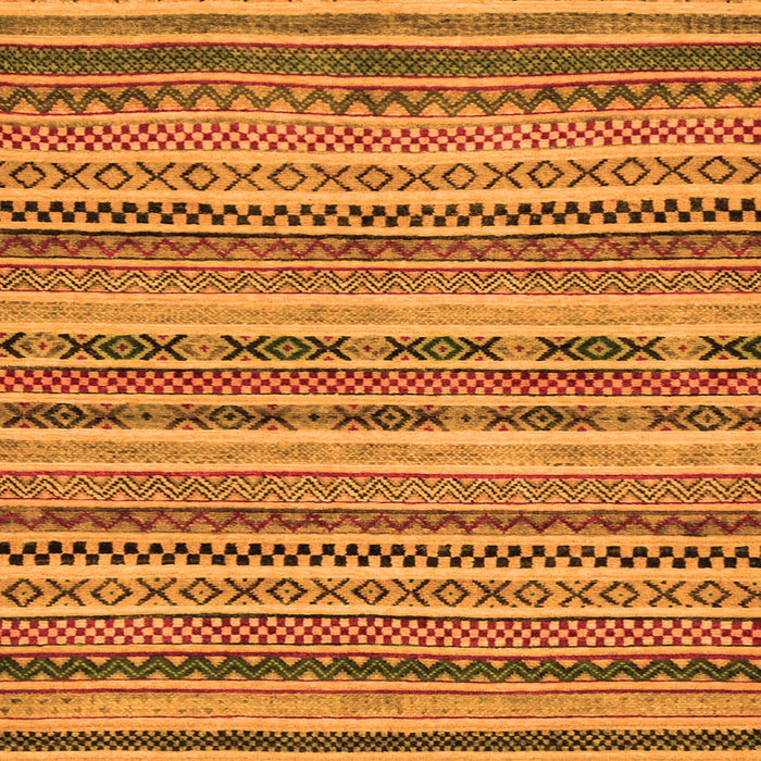 Square Abstract Orange Modern Rug, abs2243org