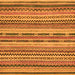 Square Abstract Orange Modern Rug, abs2243org