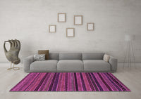 Machine Washable Oriental Purple Modern Rug, wshabs2244pur