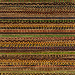 Square Abstract Red Oriental Rug, abs2244