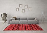 Machine Washable Oriental Red Modern Rug, wshabs2244red