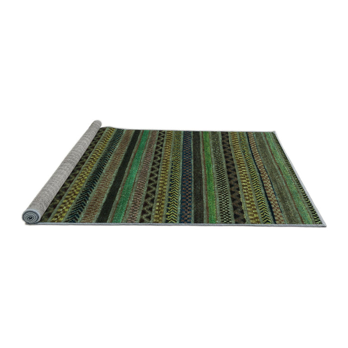 Sideview of Machine Washable Oriental Light Blue Modern Rug, wshabs2244lblu