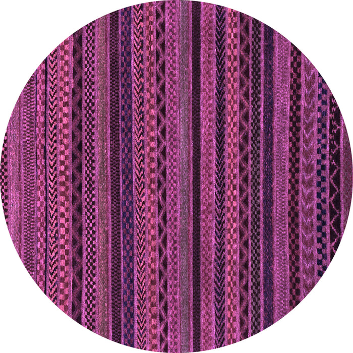 Round Oriental Purple Modern Rug, abs2244pur