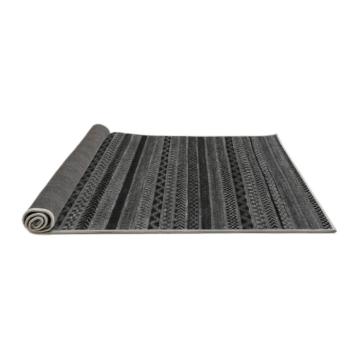 Sideview of Oriental Gray Modern Rug, abs2244gry