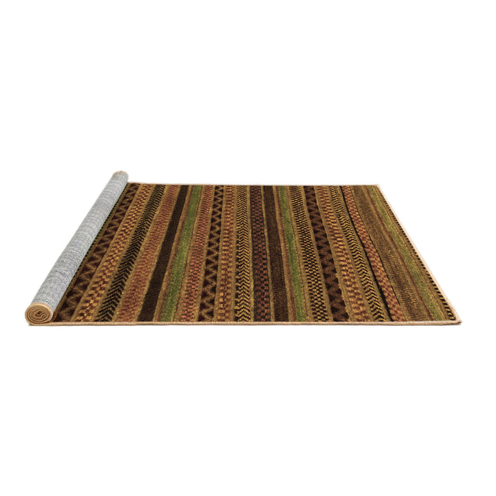 Sideview of Machine Washable Oriental Brown Modern Rug, wshabs2244brn