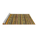 Sideview of Machine Washable Abstract Orange Rug, wshabs2245
