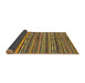 Sideview of Abstract Orange Gold Oriental Rug, abs2245