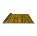 Sideview of Oriental Yellow Modern Rug, abs2245yw