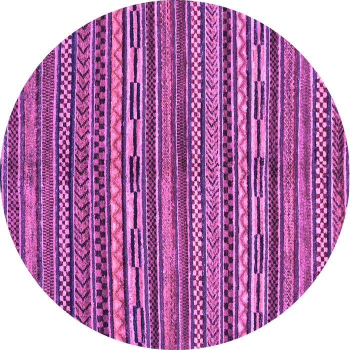 Round Oriental Purple Modern Rug, abs2245pur