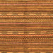 Square Machine Washable Oriental Orange Modern Area Rugs, wshabs2245org